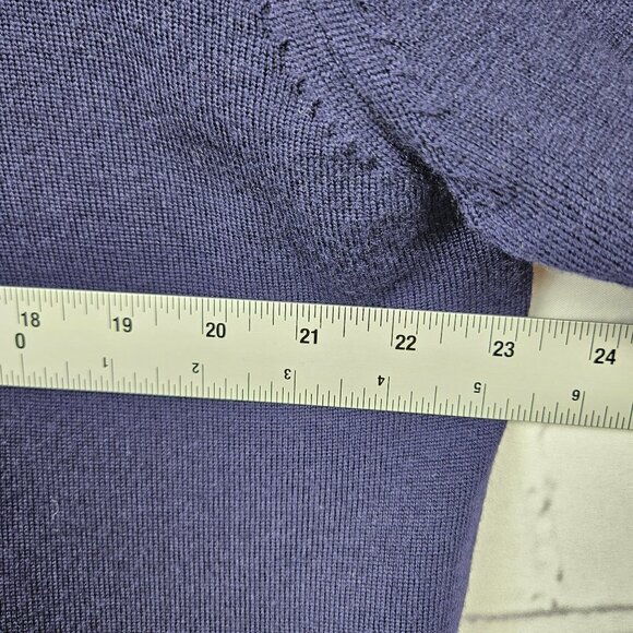 Banana Republic Extra Fine Italian Merino Wool Turtleneck Sweater Mens XXL Blue - Picture 9 of 12